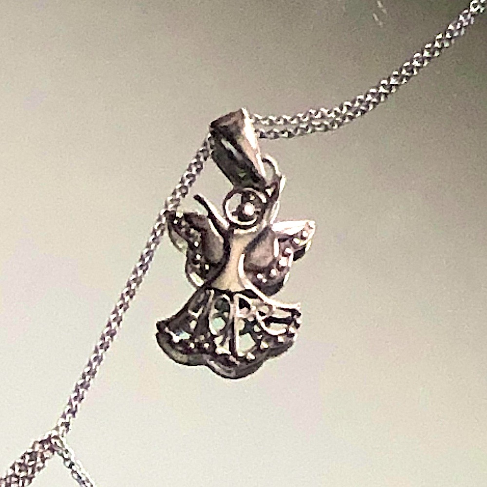 I Hope You Dance Necklace Sterling Silver 925 Pendant